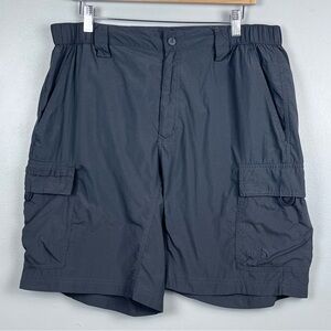 The North Face Men's 100% Nylon Black Cargo Hybrid Hiking Shorts Size L; Outdoor